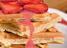 Strawberry Sunrise Waffle